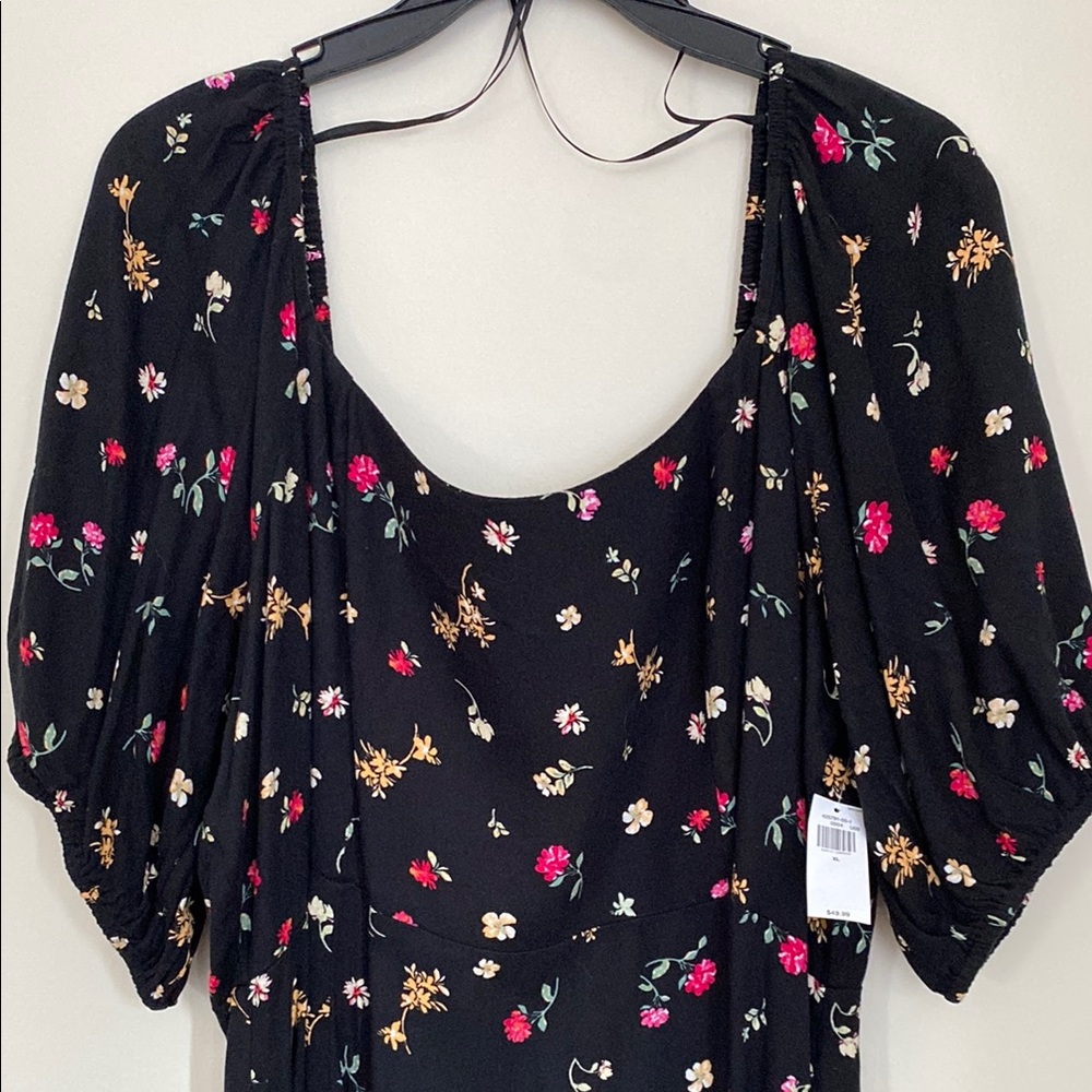 Floral Puff Sleeve Dress